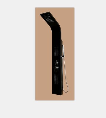 Cina Panel Kolom Paduan Aluminium Shower / Wall Mounted Shower Head Panel Ukuran 150 * 22CM pemasok