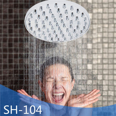 Cina Hemat Air Overhead Curah Hujan Shower Head / 5 Inch Shower Head Sliver Warna pemasok