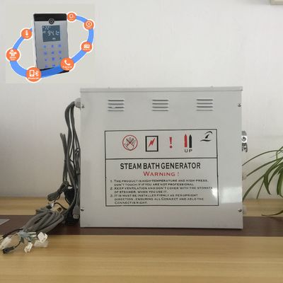 Cina Generator Uap 12kw Putih Inovatif Dengan Tangki Stainless Steel dan Penyelidikan Tingkat Air pemasok