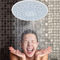Ukuran 19cm Overhead Curah Hujan Shower Head / Raindrop Shower Head Dengan 1/2 &quot;Konektor Standar pemasok