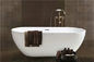 Bathtub Pijat Akrilik Akrilik Modern Sederhana / Bak Kecil Stand Sendiri Retensi Panas Yang Sangat Baik pemasok