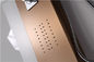 Rose Gold Shower Kolom Panel Ukuran 1500 * 220 * 70mm Tahan Air Dengan Rak Kaca pemasok