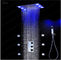 Kepala Lampu LED Pencahayaan Kamar Mandi Shower Dan Faucet Dengan Jet Pijat Thermostatic Mixer pemasok