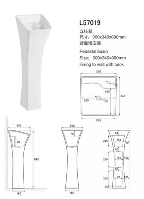 Wastafel Kamar Mandi Tidak Teratur Ukuran Mini Dan Kesombongan / Wastafel Kamar Mandi Modern Kedalaman 90mm pemasok