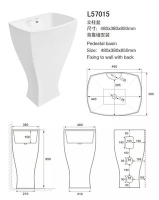 Wastafel Kamar Mandi Tidak Teratur Ukuran Mini Dan Kesombongan / Wastafel Kamar Mandi Modern Kedalaman 90mm pemasok